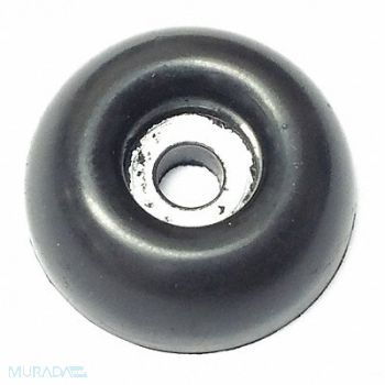 GRAINGER APPROVED Bumper 31/32 in Black Rubber PK10, 18AU56