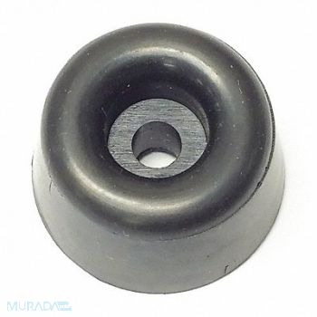 GRAINGER APPROVED Bumper 1 in Black Rubber PK5, 18AX32