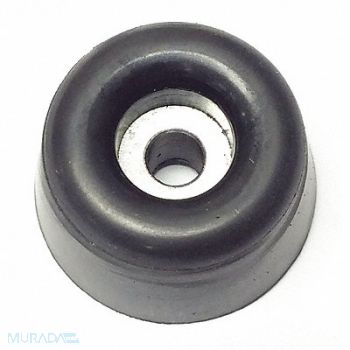 GRAINGER APPROVED Bumper 1 in Black Rubber PK5, 18AX33