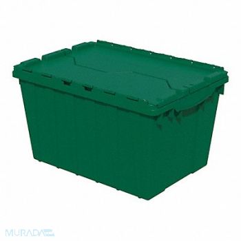 AKRO-MILS F8959 Attached Lid Ctr Green Solid IndGrdPoly, 18C526