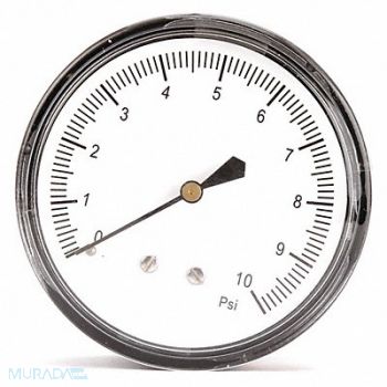 GRAINGER APPROVED G3998 Press Gauge Low Press Diaphragm 2-1/2 In, 18C791