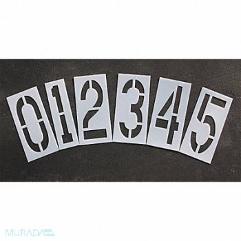 RAE Pavement Stencil Number Kit Char 0 to 9, 18E727