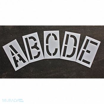 RAE Pavement Stencil 18 in Alphabet Kit 1/16, 18E728