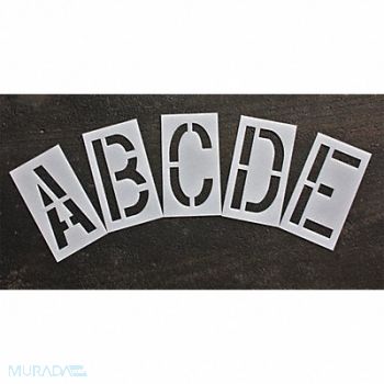 RAE Pavement Stencil 24 in Alphabet Kit 1/16, 18E732