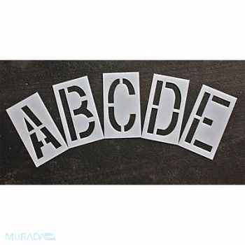 RAE Pavement Stencil 24 in Alphabet Kit 1/8, 18E733