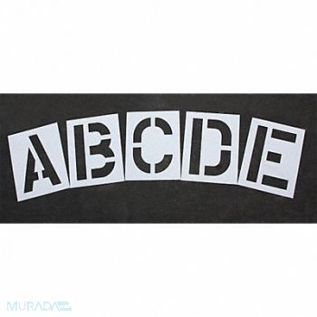 RAE Pavement Stencil 24 in Alphabet Kit 1/16, 18E736