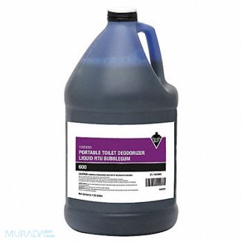 TOUGH GUY Portable Toilet Deodorizer 1 gal Jug, 18E885