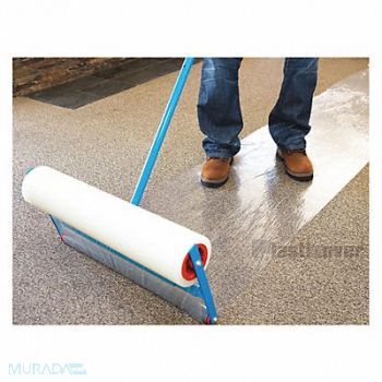 PLASTICOVER Crpt Film Applictr Blu 24 36 or 48 In W, 18F254