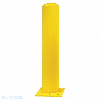 GRAINGER APPROVED Bollard Fixed Concrete 3 Yellow, 18G032
