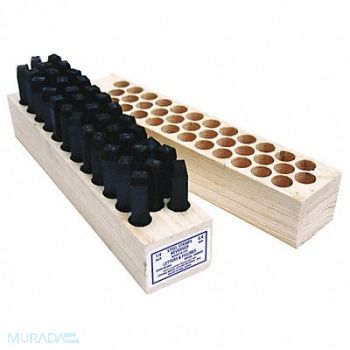 YOUNG BROS. STAMP WORKS Reversed Combo Set 1/8inH Reversed Steel, 18G252