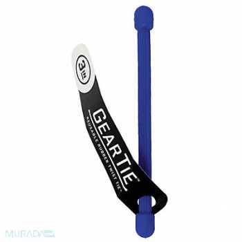 NITE IZE Gear Tie Assorted 3 in PK100, 18G629