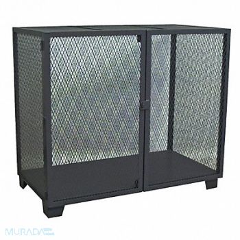 JAMCO Open Storage Cabinet 54 H 72 W Black, 18G987