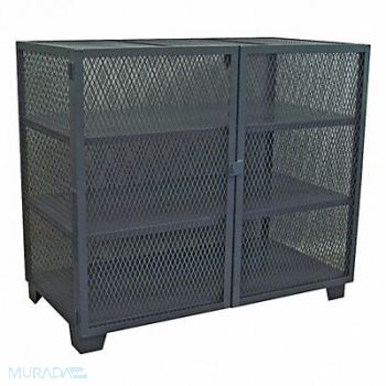 JAMCO Shelving Cabinet 54 H 48 W Black, 18G995