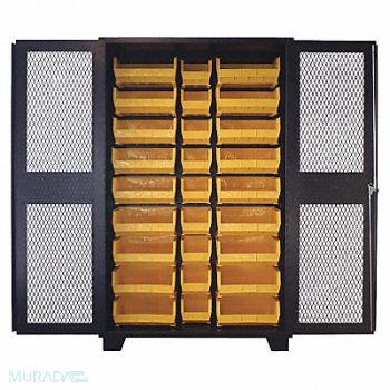 JAMCO Bin Cabinet Louvered 78 H 48 W 24 D, 18H107