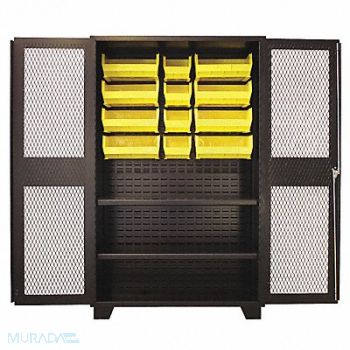 JAMCO Bin Cabinet Shelving 78 H 48 W 24 D, 18H113