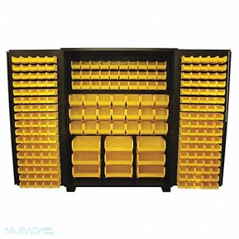 JAMCO Bin Cabinet Louvered 78 H 60 W 24 D, 18H141