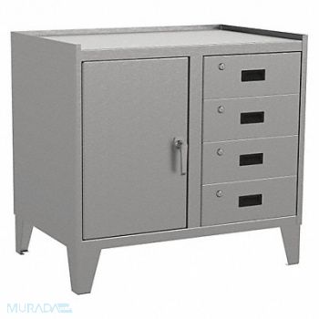 JAMCO Combo Drawer Cabinet 34 H 36 W Gray, 18H221