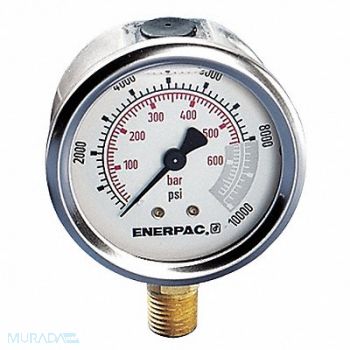 ENERPAC K4564 Pressure Gauge 0 to 15000 psi 2 1/2 Dial, 18Y527