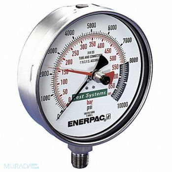 ENERPAC Pressure Test Gauge 0 to 40000 psi 192mm, 18Y552