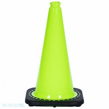 GRAINGER APPROVED Traffic Cone 3 lb Lime Cone Color, 53WN54