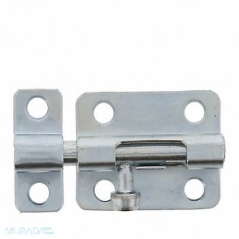 GRAINGER APPROVED Barrel Bolt Plated Zinc 2-1/2 L, 451K45