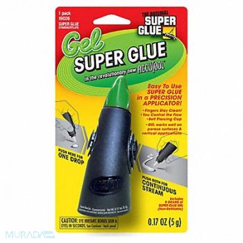 SUPER GLUE Instant Adhesive 0.17 fl oz Tube, 3EHP4