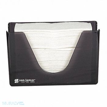 SAN JAMAR Countertop Towel Black, 191R31
