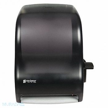 SAN JAMAR Towel Dispenser Lever Roll Classic Blk, 191T84