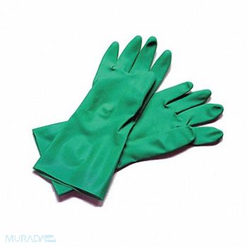 SAN JAMAR Dishwash Glove Nitrile 13 Grn L PK12, 191U25