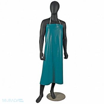 SAN JAMAR Dishwashing Apron Vinyl Green 20mm, 191W74