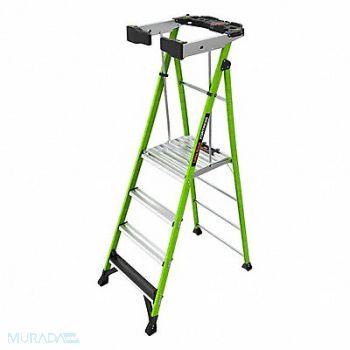 LITTLE GIANT Platform Stepladder 375 lb Cap. 4 ft H, 803J11