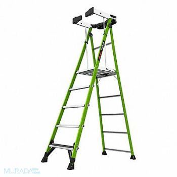 LITTLE GIANT Platform Stepladder 375 lb Cap. 5 ft H, 803J12