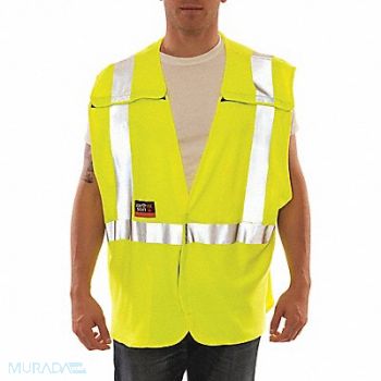 TINGLEY High Visibility Vest Yllw/Gn 4XL/5XL, 20UR07