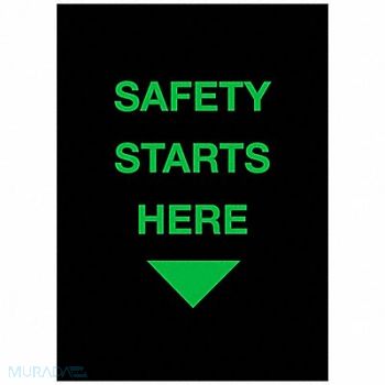 NOTRAX Safety Logo Entrance Mat Black 4ft.x6ft., 5MDG3