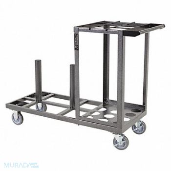 US WEIGHT Steel Cart for up to 12 Stanchions, 196Y65