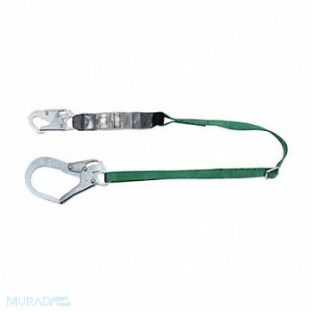 MSA Shock-Absorbing Lanyard Green, 197EJ6