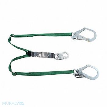 MSA Shock-Absorbing Lanyard Green, 197EJ7
