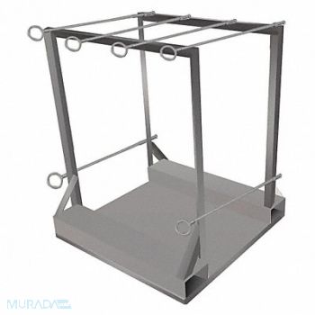 GRAINGER APPROVED Gas Cylinder Pallet Cylinder Capacity 6, 19C158