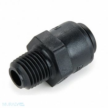 PARKER Check Valve Kynar 3/8 x 1/4 PushxMNPT, 19D107