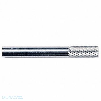 GRAINGER APPROVED Cylinder Bur SA Carbide 1/4 Single Cut, 19D632
