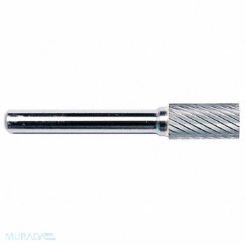 GRAINGER APPROVED Cylinder Bur SA Carbide 1/4 Single Cut, 19D650