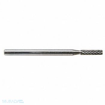 GRAINGER APPROVED Cylinder Bur SA Carbide 1/8 Single Cut, 19D640