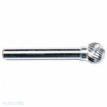 GRAINGER APPROVED Ball Bur SD Single End 1 Carbide, 19D708