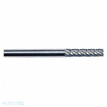 GRAINGER APPROVED Cylinder Bur SA Carbide 1/4 Double Cut, 19D788