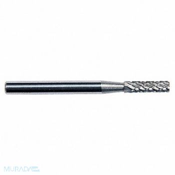 GRAINGER APPROVED Cylinder Bur SA Carbide 1/4 Double Cut, 19D789