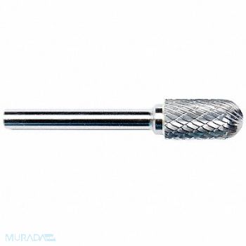 GRAINGER APPROVED Cylinder Bur SC Radius 5/16 Carbide, 19D830