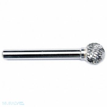 GRAINGER APPROVED Ball Bur SD Single End 3/16 Carbide, 19D853