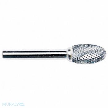 GRAINGER APPROVED Oval Bur SE Radius End 5/8 Carbide, 19D866