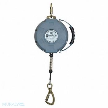 FALLTECH Self-Retracting Lifeline 50 ft 310 lb., 19F366