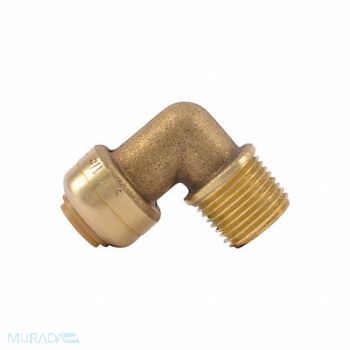 SHARKBITE 90 Elbow Push Fitting 1/4 In., 19F907